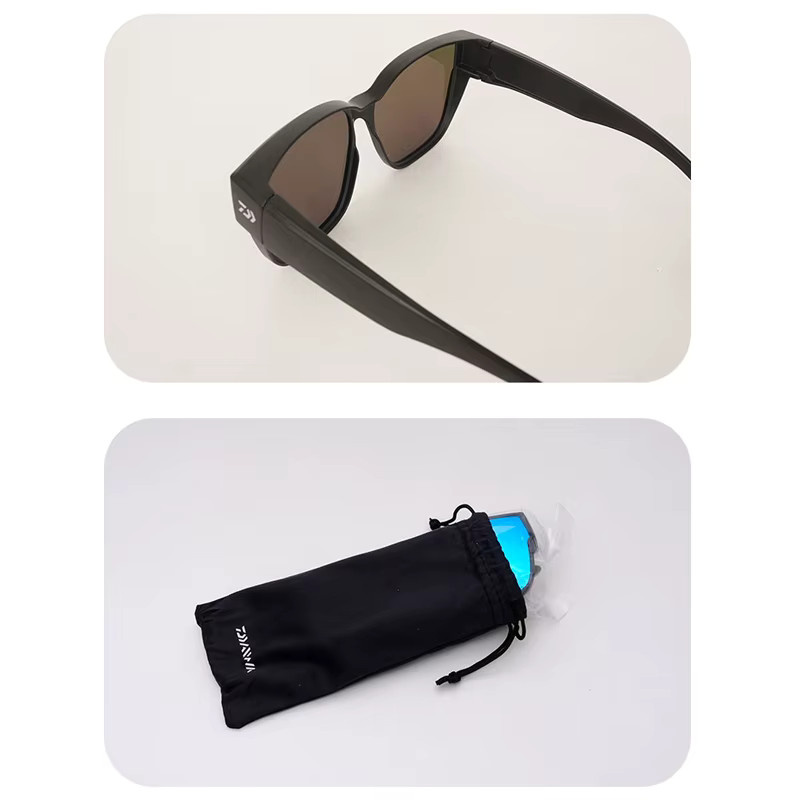 DAIWA Polarisierte Sonnenbrille, Vollrand, Kunststoff, grau, schwarz - Bild 4