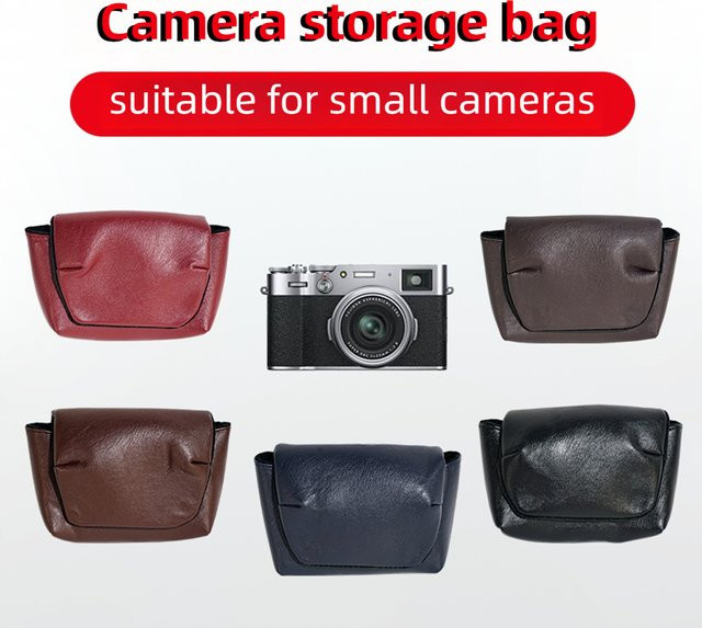 Coogens Kamera Tasche aus PU Leder in Rot für Canon G9X G5X2 SX740 S100V Sony RX100 HX9 HX90 Fuji X70 und Ricric Casio - Bild 1