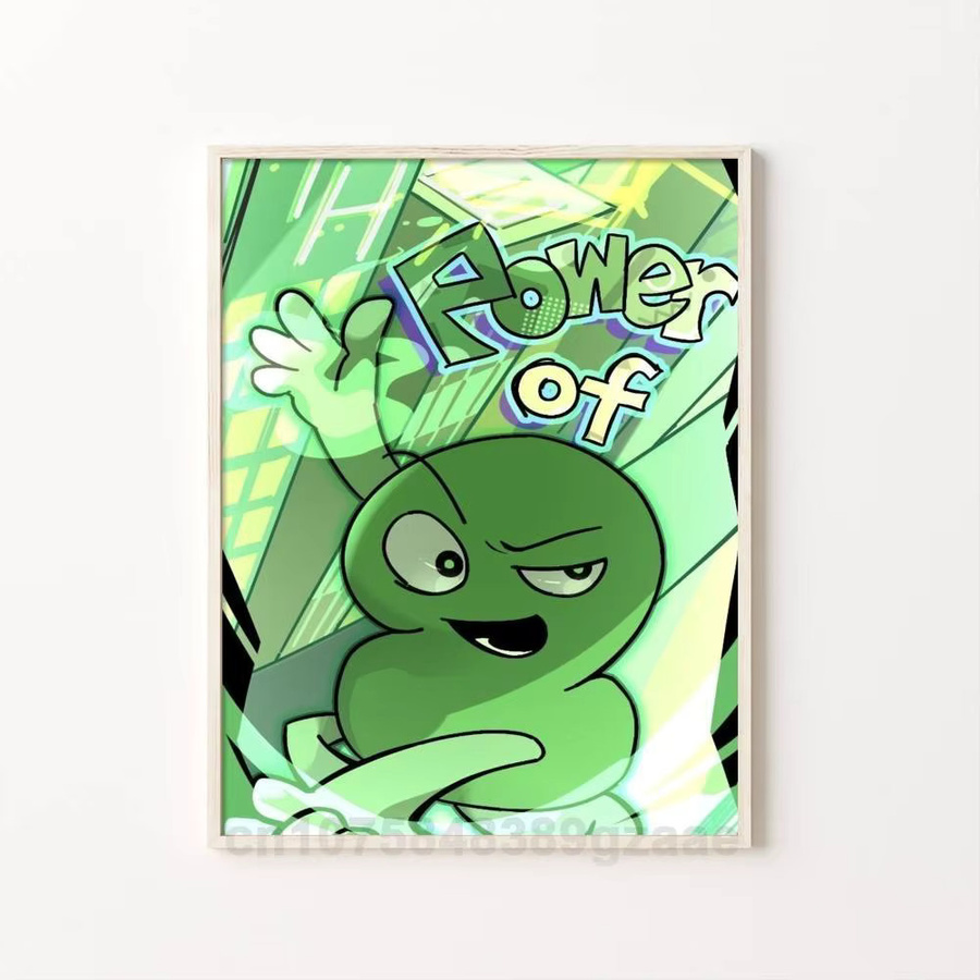 Wandposter BFDI Battle For Dream Island Cartoon Motiv als selbstklebender wasserfester Papier Aufkleber zur Wanddekoration - Bild 7