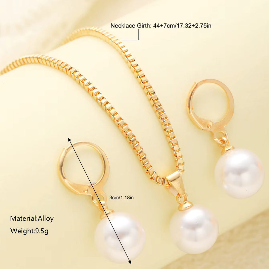 DAIPAN Schmuck-Set, Perle, Gold, Damen - Bild 2