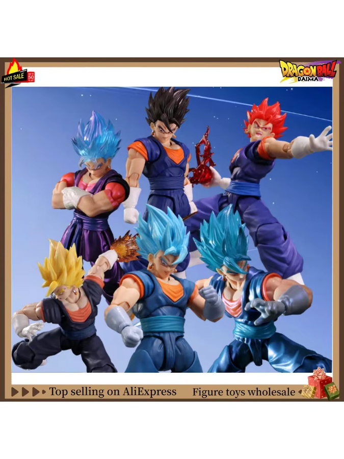 Bandai Dragon Ball SHF Super Saiyan SSJ Vegito Goku Vegeta Actionfigur - Bild 5