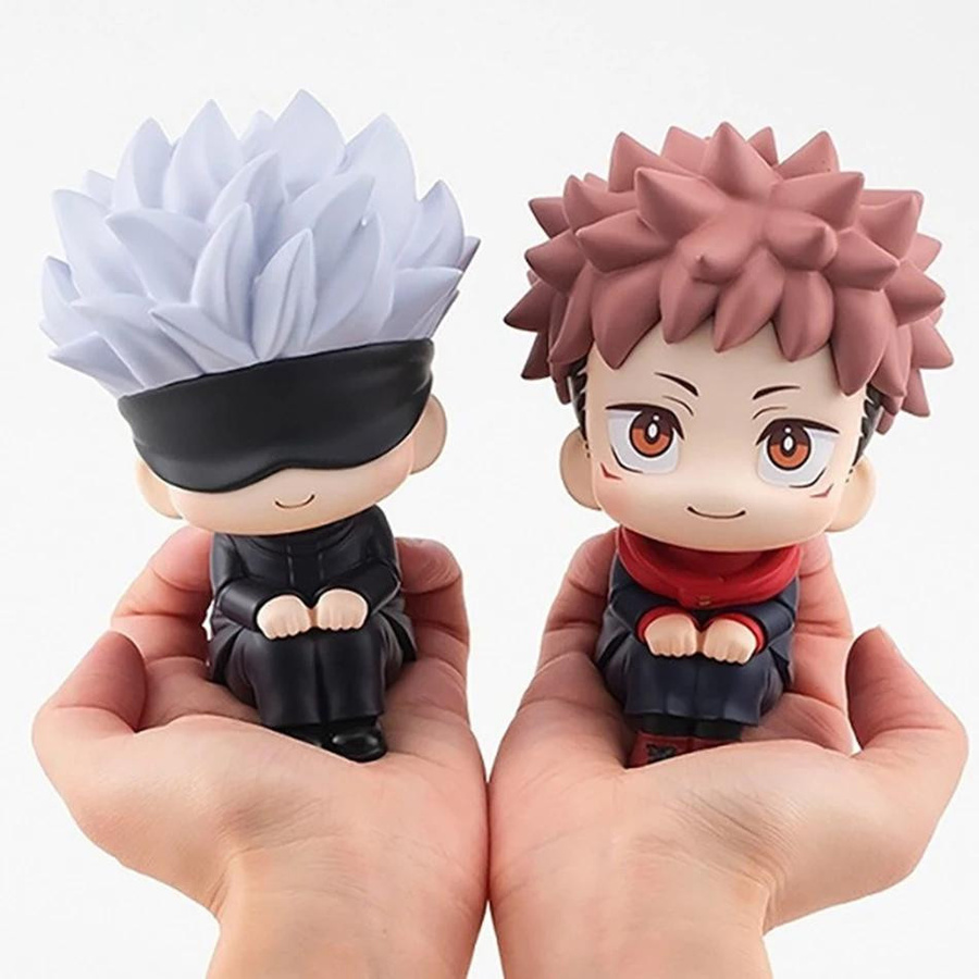 Fashnics Jujutsu Kaisen Anime-Figuren Set aus PVC mit Itadori Yuji, Gojo Satoru, Fushiguro Megumi und Kugisaki, Höhe: 10 cm - Bild 2