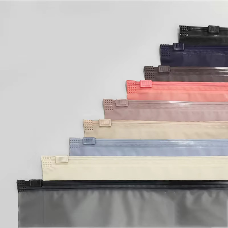 50 Stück bunte CPE-Mattbeutel mit Reißverschluss in Beige zur Verpackung von Schuhen, Kleidung und Hüten - Bild 3