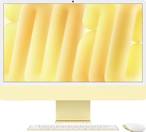 Apple iMac 24 Retina 4.5K All-in-One Gelb (M4, 2024) mit 16GB RAM und 256GB SSD - Bild 1