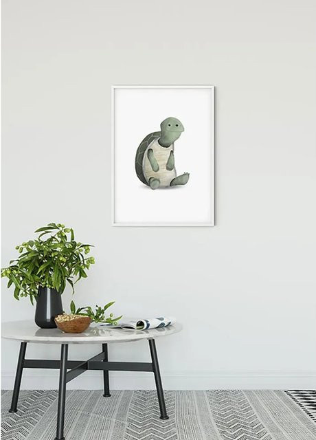 Komar Wandbild Cute Turtle Paper Poster Multicolor B: 50 cm, H: 70 cm - Bild 1