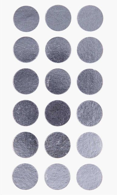 Rico Design Paper Poetry Sticker Punkte in Silber, Durchmesser: 15 mm, 4 Bogen - Bild 1