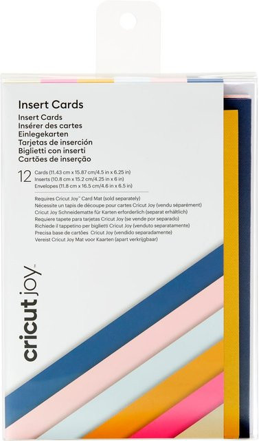 Cricut Joy Insert Cards mit Einlegern und Umschlägen Sensei Sampler Multicolor B: 11,43 cm, H: 15,87 cm - Bild 1