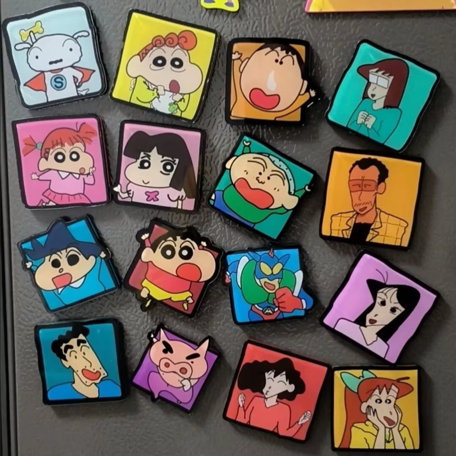 Bandai Crayon Shin Chan Kühlschrankmagnete, Magnetischer Aufkleber - Bild 2