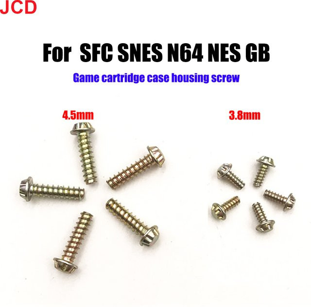 JCD 5 Stück Sicherheitsbitschrauben 3,8 mm und 4,5 mm für NES, SNES, N64 und Game Boy Konsolen- und Kassettengehäuse - Bild 1
