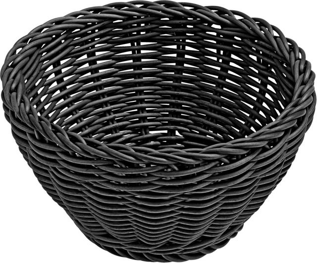 VEGA Igato Brotkorb rund, schwarz, 4er Pack, Ø 16 cm x H 8 cm - Bild 1