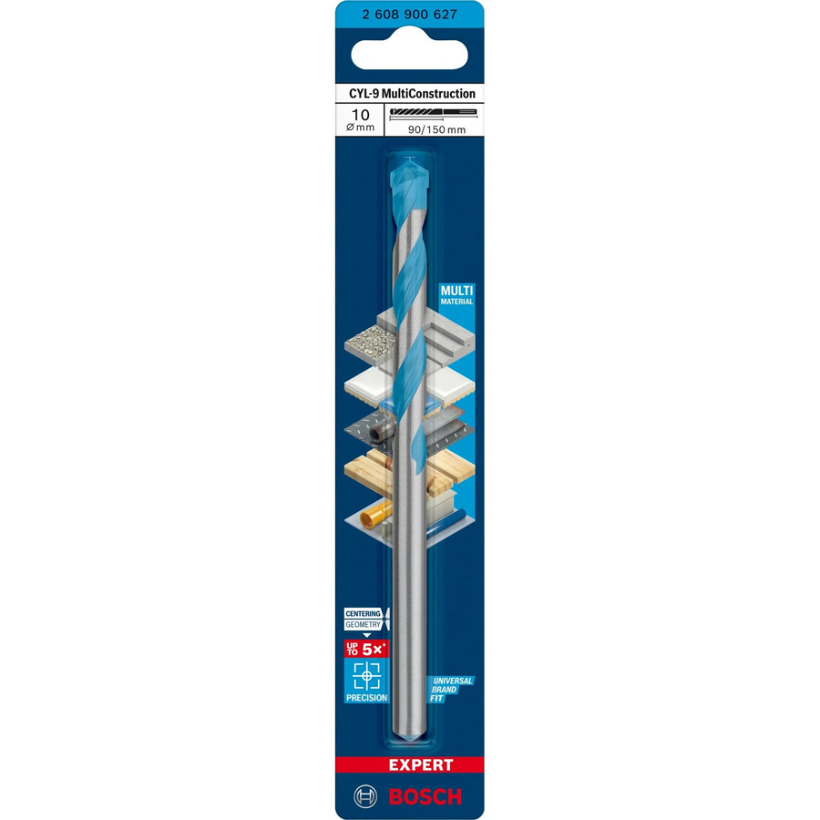 Bosch Expert CYL-9 MultiConstruction Mehrzweckbohrer mit Hartmetallspitze Durchmesser: 10 mm, Gesamtlänge: 150 mm - Bild 3