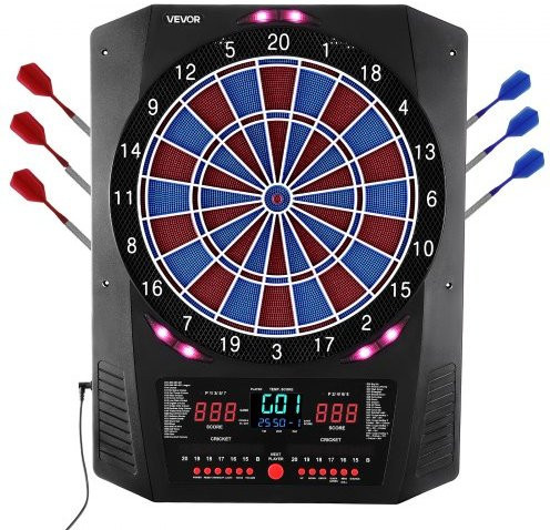 VEVOR Elektronische Dartscheibe mit LED-Cricket-Punktebildschirm, Bunt / Mehrfarbig - Bild 1