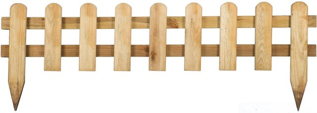T & J Gartensteckzaun aus Kiefer und Fichte in Grün, Höhe: 115 cm, Breite: 25 cm, Tiefe: 15 cm - Bild 1