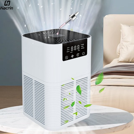 Raugee Luftreiniger mit HEPA-Filter, Ionen-Generator und Aromatherapie in Weiß