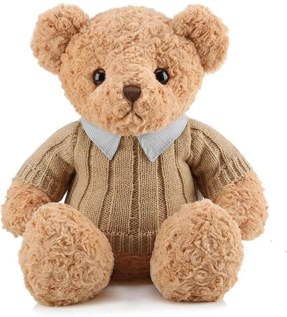 Teddybär-Plüschpuppe, große Bärenpuppe, mit Hemdkragen, 50cm - Bild 1
