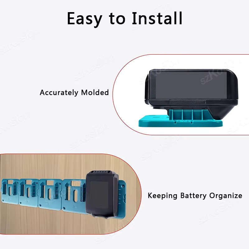 Wandhalterung für Makita 18V Li-Ion Akkus zur Batterie-Lagerung und Werkzeug-Organisation - Bild 5