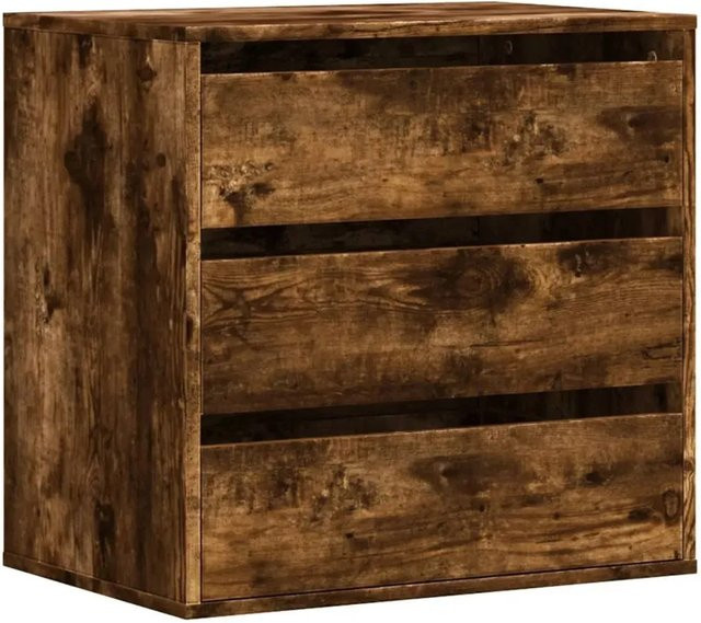 vidaXL Kommode Räuchereiche in Braun aus Holzwerkstoff, B/T/H: 60 x 41 x 58 cm - Bild 1