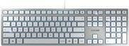 Cherry KC 6000 SLIM Kabelgebundenes Tastatur Set in Silber Weiß Grau mit USB-A Anschluss Nordic Layout - Bild 1