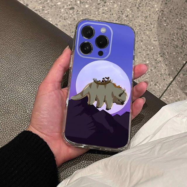 A-Avatar Appa Yip Yip Handyhülle für iPhone 17 16 15 14 13 12 11 Pro Max Plus X XS XR SE4 E Mini Transparent Weiche Hülle - Bild 1