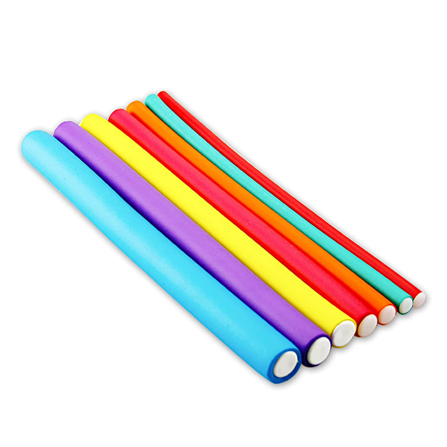 10 Stück Gummi-Lockenwickler für langes Haar, Unisex - Bild 2