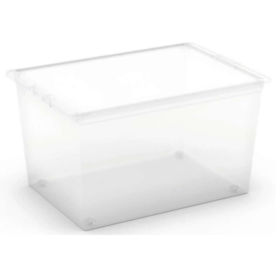 KIS Aufbewahrungsbox C XL mit Deckel und 4 Rollen, Transparent - Bild 1