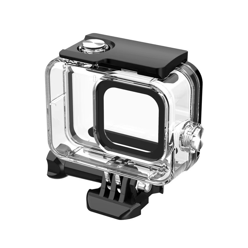 Wasserdichtes Unterwassergehäuse für GoPro Hero 12, 11, 10 und 9 in Schwarz für Tauchaufnahmen bis 60m - Bild 2