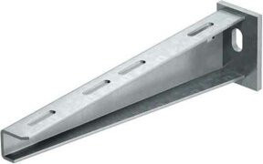 OBO Bettermann Wand- und Stielausleger mit Kopfplatte AW 30 61 FTK LGR in Silber, verzinkt - Bild 1