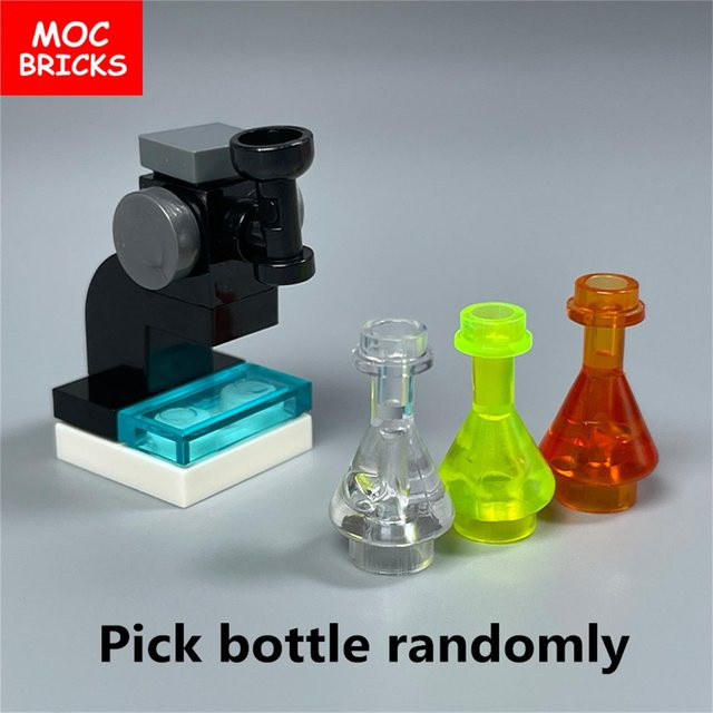 Yiran toy MOC Steine Einloch-Mikroskop Medizinische Figur Chemische Flasche Pädagogische Bausteine 6–12 Jahre - Bild 1