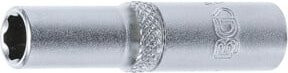 BGS Steckschlüssel-Einsatz Super Lock tief 1/4 Zoll Antrieb Innenvierkant SW 7 mm in Silber - Bild 1