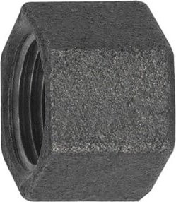 Riegler Kappe 300 aus Temperguss in Schwarz mit Rp 1 1/4 - Bild 1