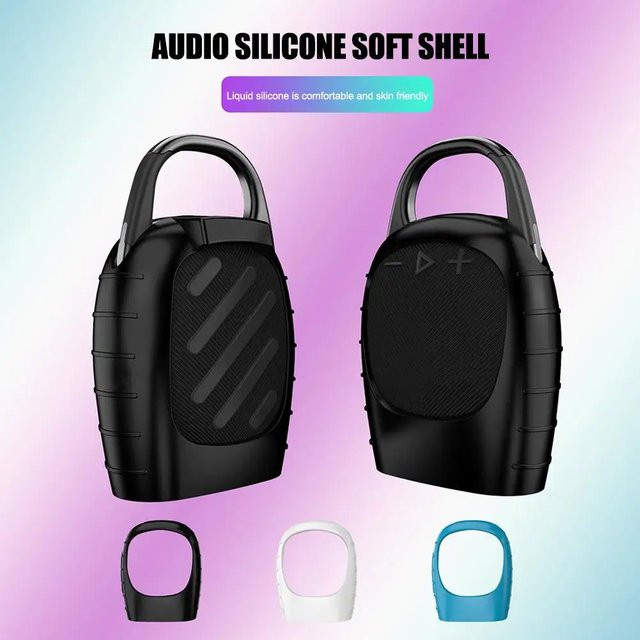 Schützende Silikonhülle für JBL Clip 5 Bluetooth Lautsprecher in Schwarz - Bild 1