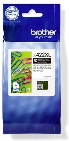 Original Brother Tintenpatrone LC-422XLBK Schwarz für Inkjet-Drucker - Bild 1