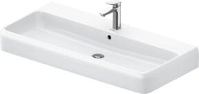 Duravit Aufsatzwaschtisch Qatego aus Keramik, weiß, rechteckig mit Überlauf, B/T: 100 x 47 cm - Bild 1