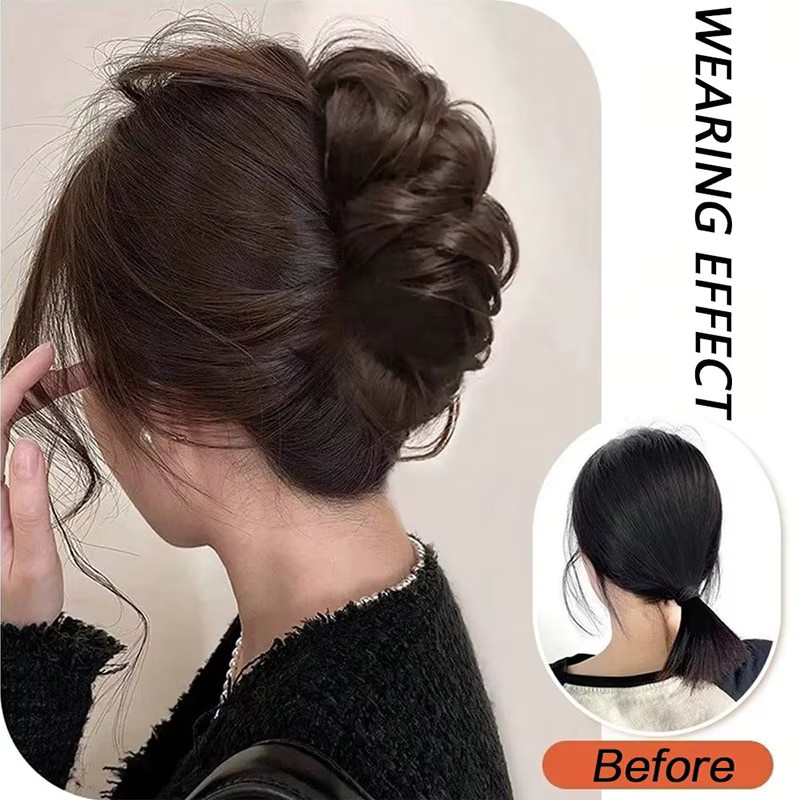 ISIGROSI Clip-in-Haarknoten, synthetische Wellen, Damen - Bild 4