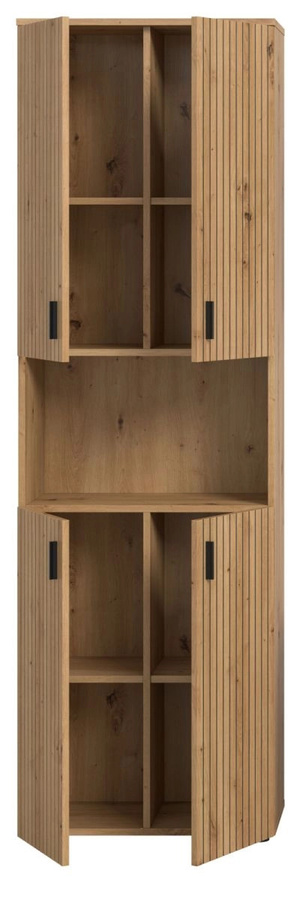 Badezimmer Hochschrank Livia in Eiche, modern, Braun, B: 60 cm, H: 192 cm - Bild 3