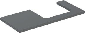 Geberit Waschtisch-Platte One Countertop, Farbe: Grau, B/T/H: 105 x 47 x 3 cm - Bild 1