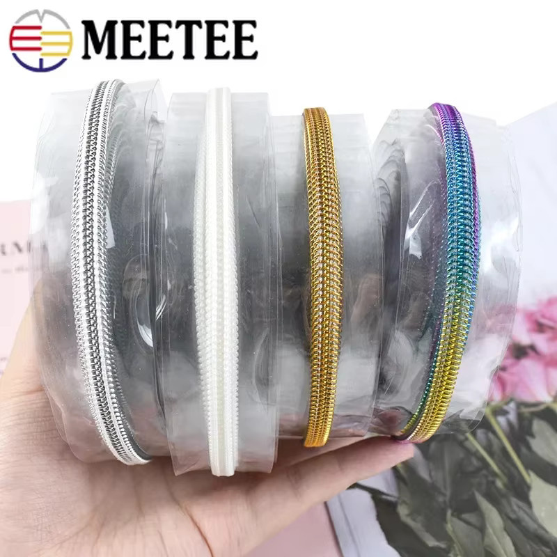 Meetee PVC-Reißverschluss transparent und wasserdicht für Taschen, Kleidung und Regenmäntel als DIY-Nähzubehör - Bild 4