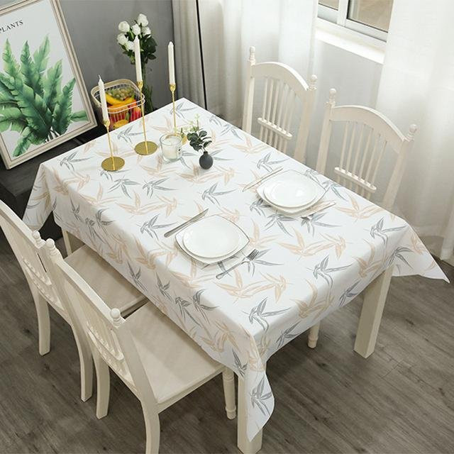 Wasserdichte und fleckabweisende Tischdecken aus PVC von A Family Of Home Textiles für die Küche, rechteckig, B/T: 137 x 90 cm - Bild 1