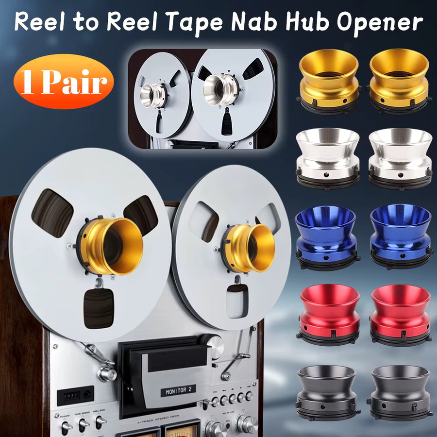 APWIKOGER NAB-Nabenadapter aus polierter Aluminiumlegierung in Silber, 10 Zoll, für Rollenbänder (Studer, ReVox, Akai, Teac) - Bild 2