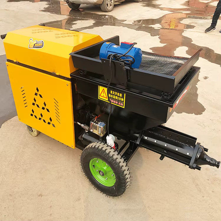 Automatische Mörtel-Injektionsmaschine für Betonmörtel und Gips in Gelb - Bild 3
