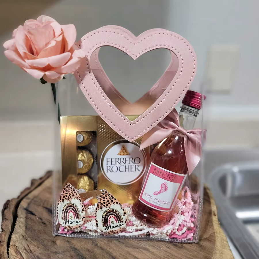 Herzförmige Geschenktüten als hochwertige Henkeltaschen für Partys, Hochzeiten, Valentinstag und Weihnachten - Bild 2