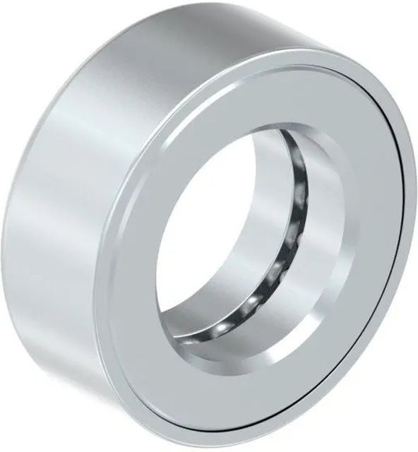 FeNau Axial-Kugellager aus Stahl in Silber, verzinkt, AußenØ: 19 mm, InnenØ: 11 mm, Höhe: 7,2 mm - Bild 1