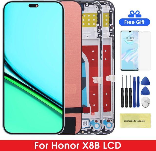 Honor X8B AMOLED Display mit Touchscreen Digitizer Montage in Schwarz für LLY-LX1, LLY-LX2, LLY-LX3 - Bild 1