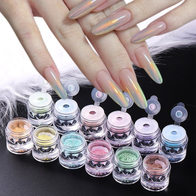 Sweet Trend S515 Nagelpulver, Metallic, Holographisch, 12 Stück - Bild 1