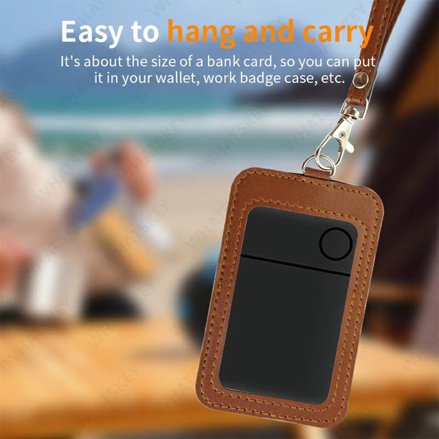 Peocke Smart Card Tracker Drahtlos und Wiederaufladbar mit Sprachortung für Google Find My Device und Android, Schwarz oder Weiß - Bild 4
