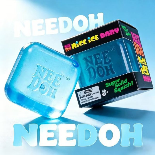 Schylling Needoh Nice Cube, Sensorisches Spielzeug, Anti-Stress-Blöcke, Stressabbau-Puzzle - Bild 1