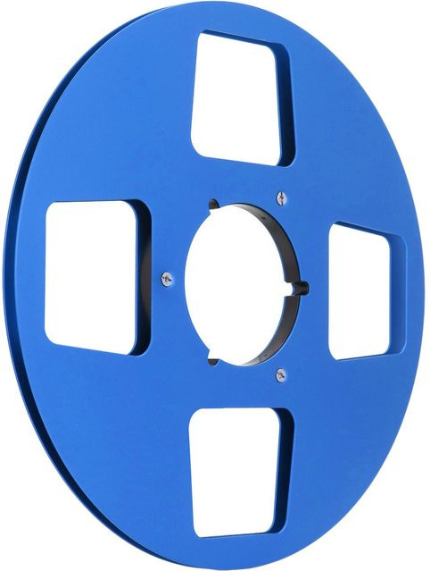 OutsideWorld Leere Bandspule aus Aluminiumlegierung mit 4 Löchern, 14 und 10,5 Zoll, Blau - Bild 1