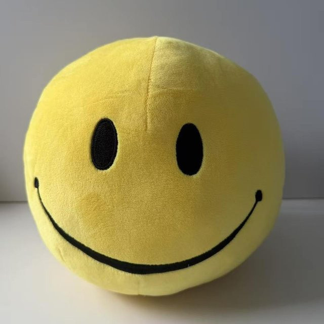 Potdemiel Smiley-Gesicht Plüschkissen, Gelb, ab 14 Jahren - Bild 1