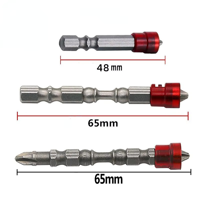 Wnew Magnetische Schraubendreher Bits PH2 Kreuzkopf in Silber für Trockenbau und Holzbearbeitung - Bild 2