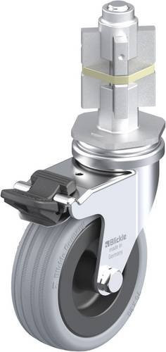 Blickle LRA-VPA 75G-FI-E05 Lenkrolle mit Feststeller in Grau und Schwarz, Rad-Durchmesser: 75 mm, Tragfähigkeit: 60 kg - Bild 1
